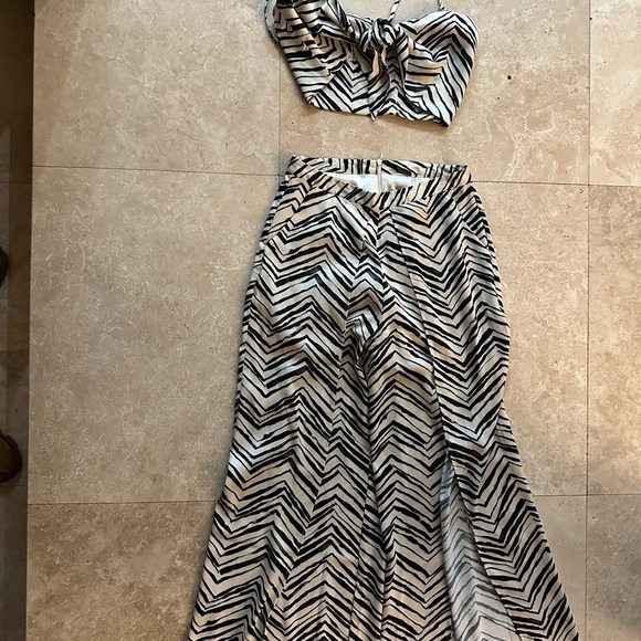 Beach Bunny Ramsay Pant and Eastyn Top Set Zebra Print (D8) - Picture 11 of 14